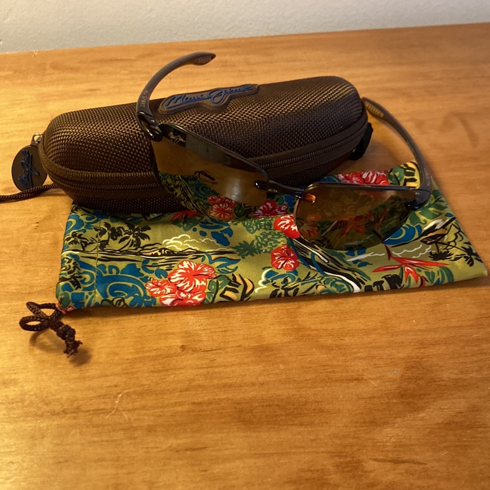 Maui Jim 408-10 Sandy Beach rimless sunglasses new without tags